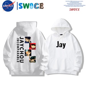 JAY Jay Chou cartoon print hoodie