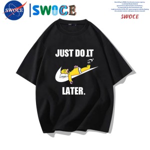 The Simpsons Anime-themed Cotton Short-Sleeved T-Shirt